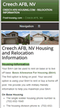 Mobile Screenshot of creechafbhousing.com